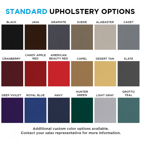 TRUE Standard Upholstery color options 600x600 1 1 - Fuse-1800 Horizontal Leg Curl