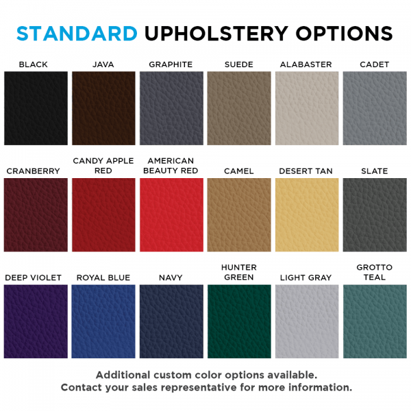 TRUE Standard Upholstery color options - Fuse-1000 Pec Fly/Rear Delt