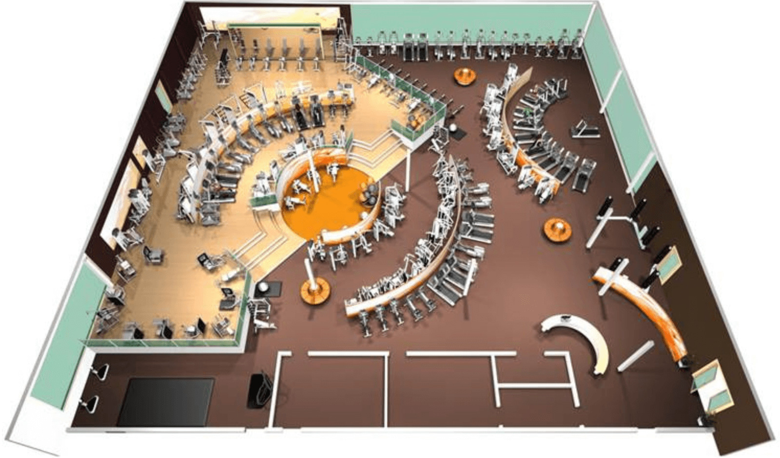 example of 3D gym floor concept - example three